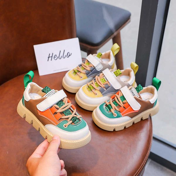 

athletic outdoor children shoes flat bottom kids sports shoes autumn 2022 new boy girl running shoes children sneakers outdoor leisure shoe, Black