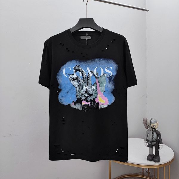 

men's plus tees & polos round neck embroidered and printed polar style summer wear with street pure cotton 2s12, Black;brown