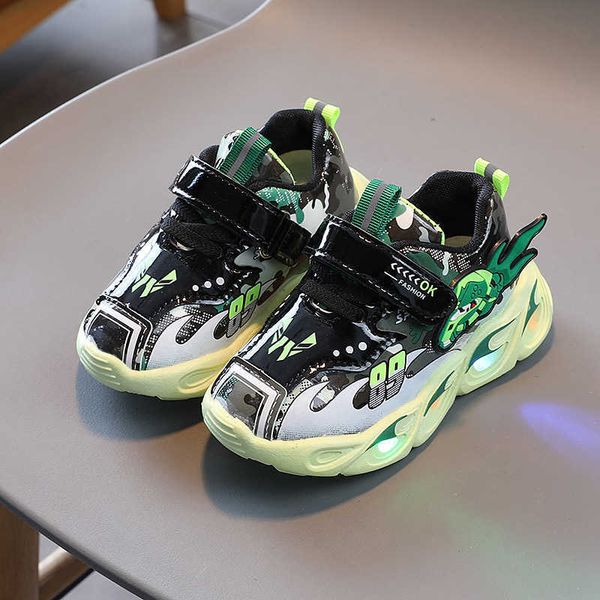 

athletic outdoor size 21-30 children led light sneakers for kids casual shoes baby boys luminous sneakers toddler glowing shoes tenis aa2305, Black