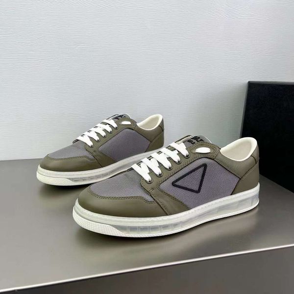 

fashion casual shoes men's downtown clear onyx resin running sneakers italy popular low purple weave leather designer breathable casual, Black