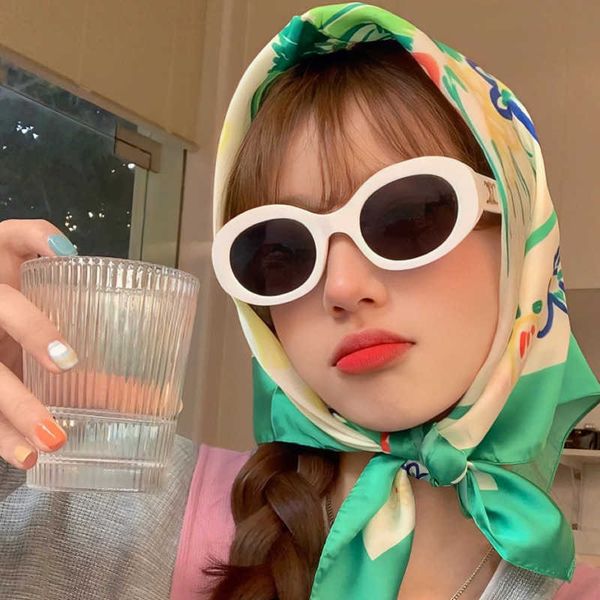 

2023 design lens factory 80% retailsunglass new high grade arc de triomphe sunglass women's uv protection glass, White;black