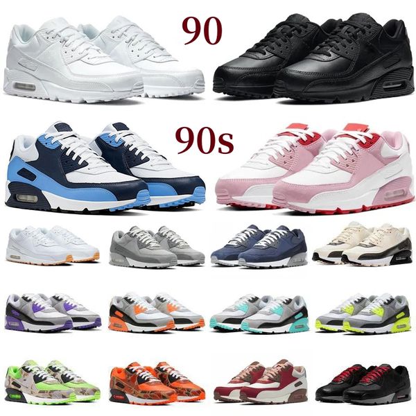 

90 90s men women running shoes triple white black red gum obsidian swingman shimmer hyper camo unc laser blue shimmer cool grey bred mens tr