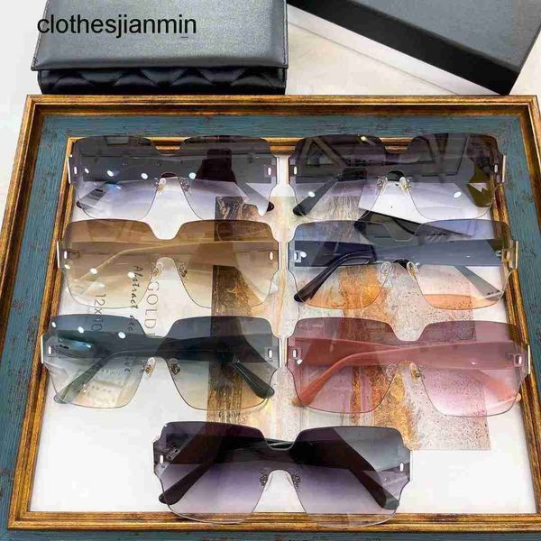 

2023 fashion sunglasses factory 85% retail xiaoxiangjia new net red same framels plate candy color sunglass women's versatile sunglass, White;black