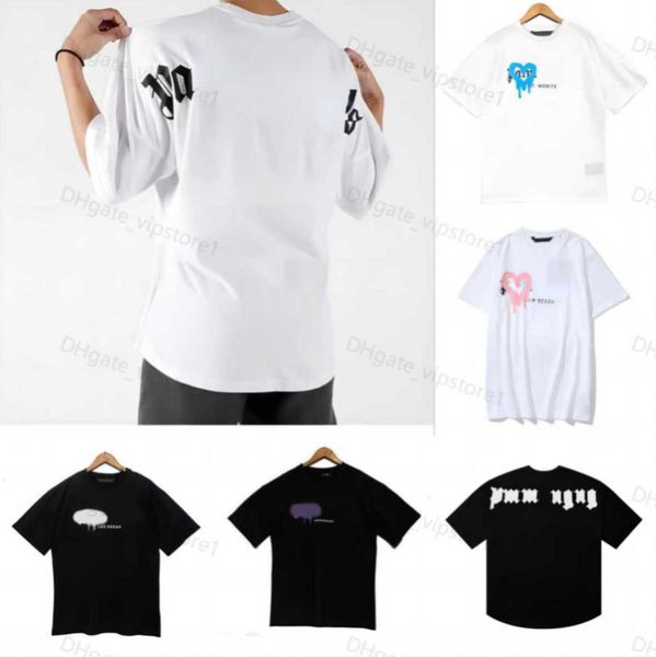 

3a palm summer designer womens angel t shirt mens palmangel city tshirt white black printing t-shirt clothing spray letter short sleeve palm