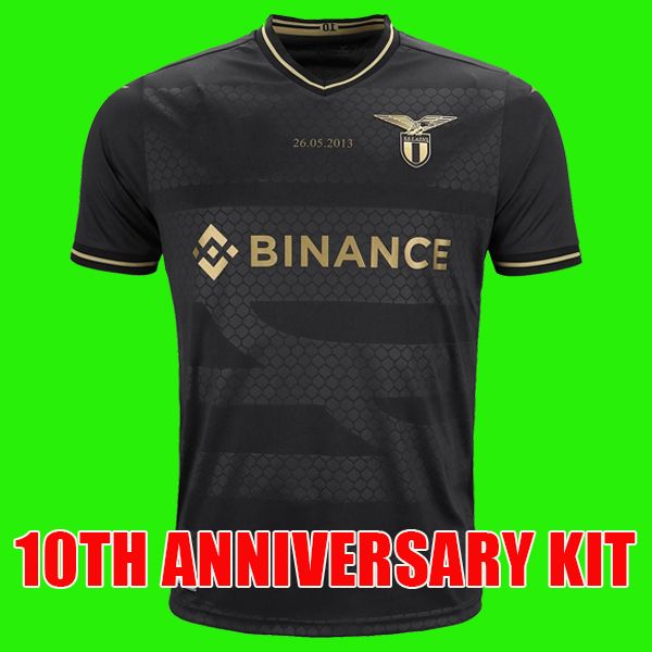 

lazio soccer jerseys maglie 2023 coppa 10th anniversary kit immobile luis bastos sergej badelj lucas j.correa zaccagni marusic football shir, Black