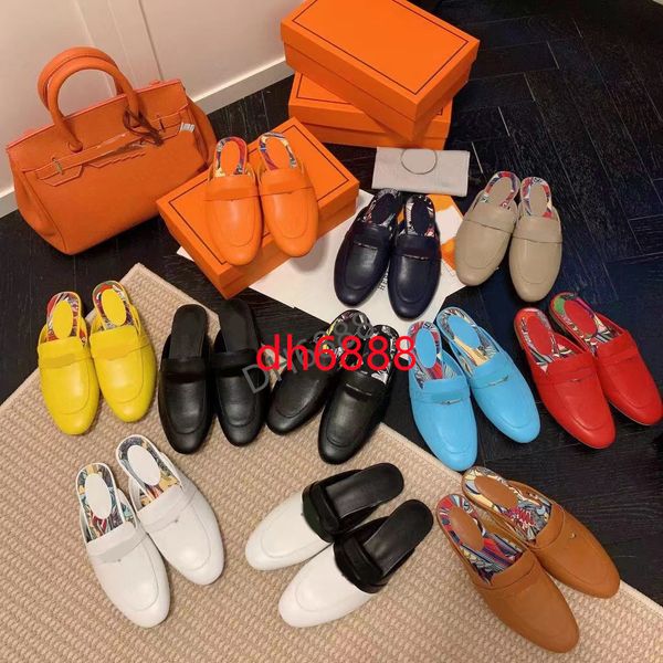 

designer slides women h half a pack sandals summer slippers beach walk slippers for ladies beach sandal party wedding slipper fashion genuin, Black