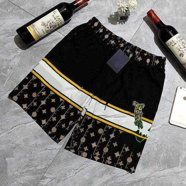 

men's shorts designer classic striped short men summer fashion leisure streetwears clothing quick drying swimwear board beach pants, White;black