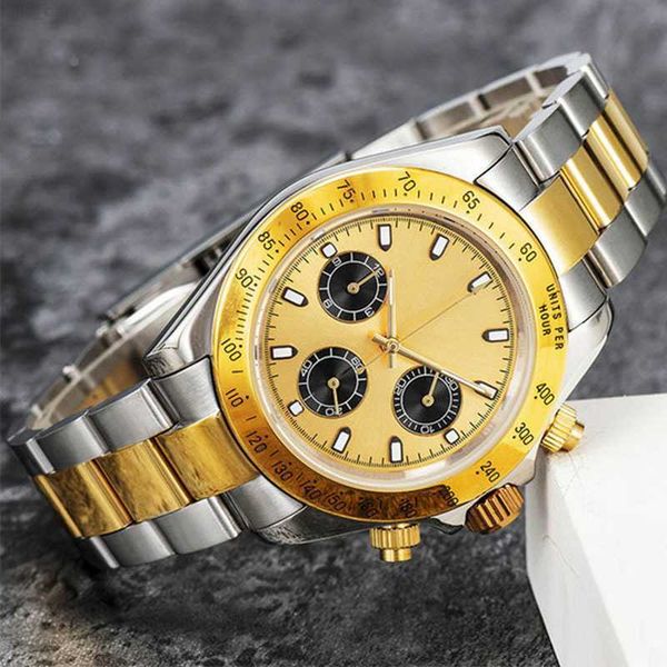 

watch men's automatic mechanical watch all stainless steel ceramic watch folding buckle waterproof super bright moonlight sapphire watc, Slivery;brown