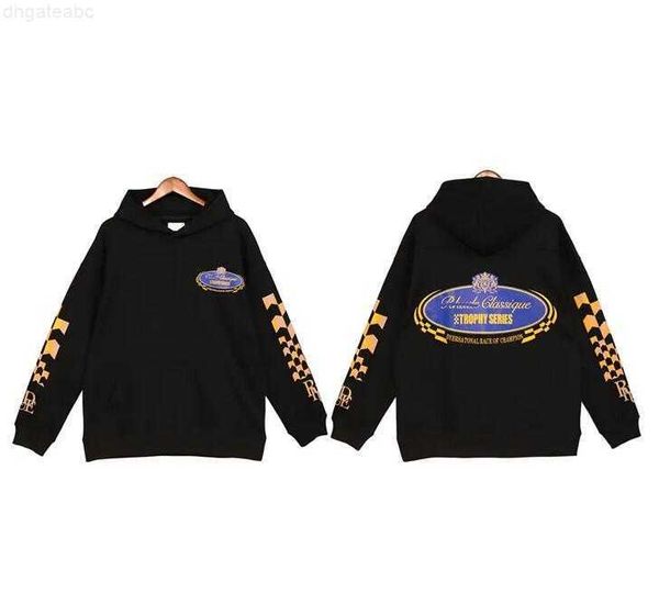 

mens hoodies sweatshirts sailboat print classic letter rhude apricot black hoodie men women 1 hip hop pullovers