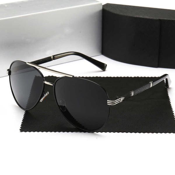

designer audi cool sunglasses luxury four circles star same fashion polarized sunglasses men's metal full frame driving anti ultraviole, White;black