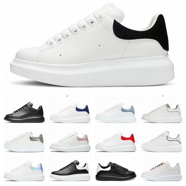 

designer oversized sneakers casual shoe leather lace up men platform white black mens womens luxury velvet suede chaussures de espadrilles s