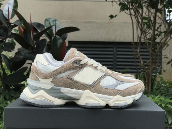 

joe freshgoods x new 9060 sports running shoes sail grey driftwood u9060hsb trainer mesh suede leather sneaker, Red;white