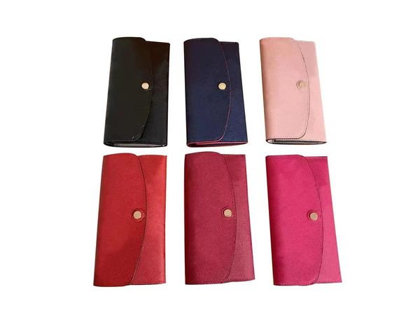 

2023 luxurys designers wallets purse fashion monogrames printed canvas capsines wallet classic zipper pocket pallas bag card holder purses, Red;black