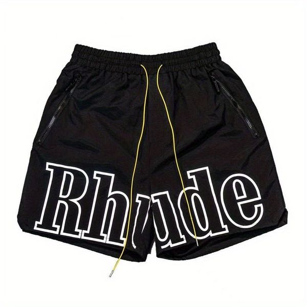 Designer Men's Shorts RH limited rhude shorts summer swim short knee length hip hop high street sports training beach pants mens womens elastic waist beach pants qw