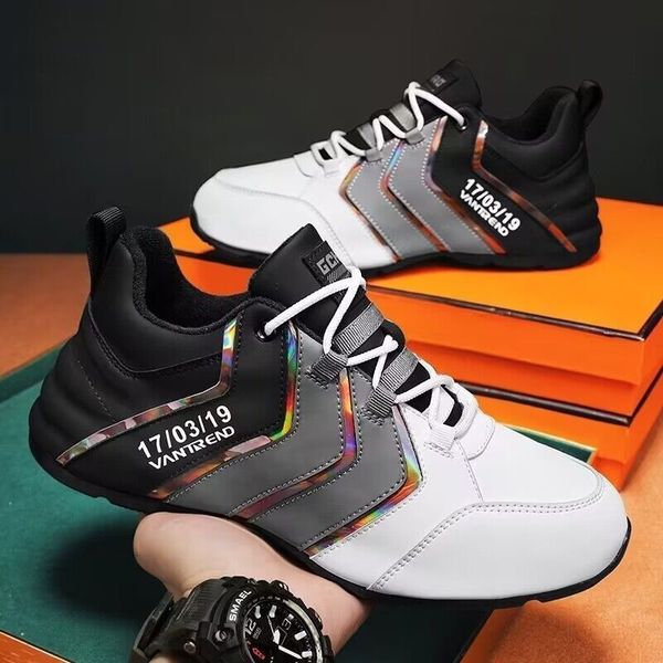 

dress shoes mens casual sport spring autumn fashion versatile mesh sneakers male trendy walking platform zapatos de hombre 230520, Black
