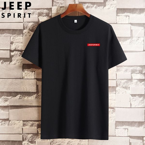 

new spirit fashion design classic men's cotton round neck knitted summer trend solid black and white men's short sleeve t-shirt po, White;black
