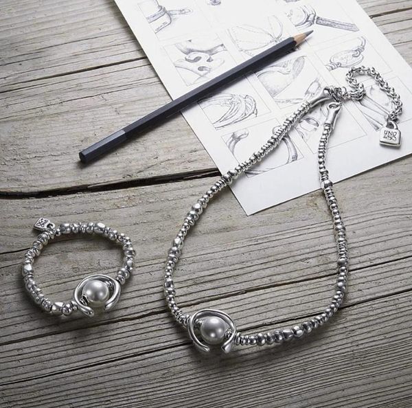 

necklaces pearl moon shape alloy spain uno de 50 necklace for women vintage fashion party wedding necklace collar jewelry girls gift, Silver