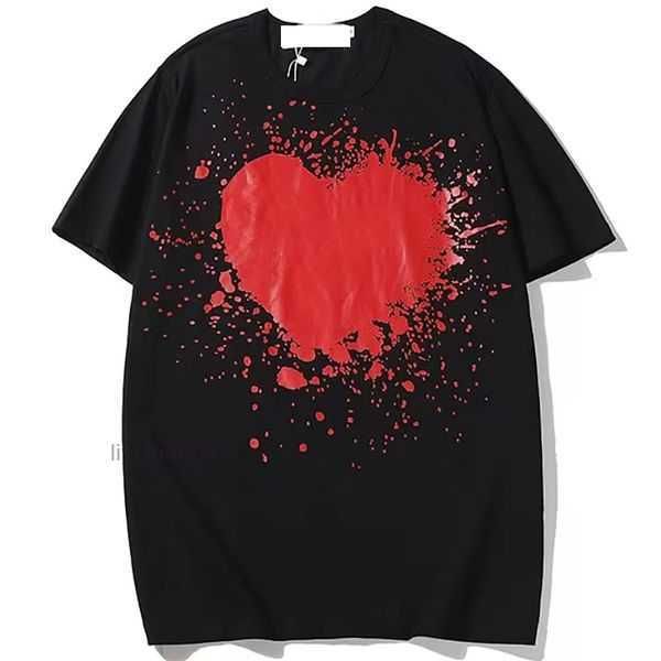 

cdg fashion mens play t shirt designer red heart commes casual women shirts des badge garcons high quanlity tshirts cotton embroidery 8 aruu, White;black