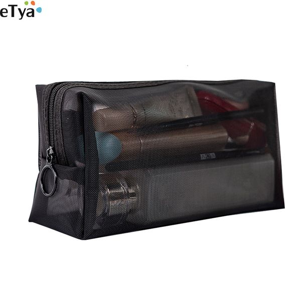 

cosmetic bags cases 1pcs womens bag travel neceser black toiletry kit transparent makeup organizer washing pouch small large make up 230520