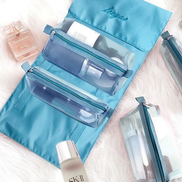 

cosmetic bags cases detachable bag portable large capacity 4 in 1 folding travel cosmetics storage toiletry 230520