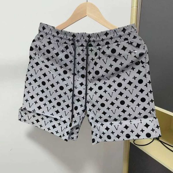

fashion mens shorts quick drying swimwear printing summer board beach pants men swim short size m-3xl5a2y, White;black