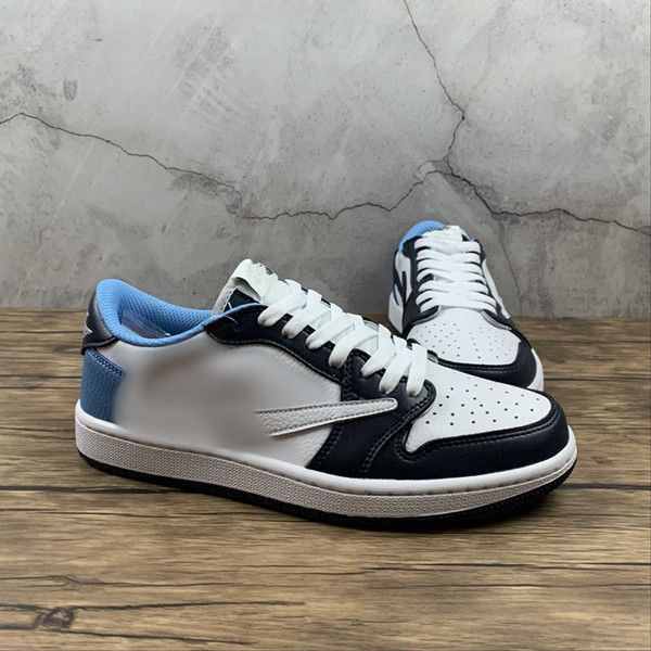 

fast shipping designer basketball shoes ts jumpman 1s low black white blue og sp outdoor sneakers with original box size 36-47 available