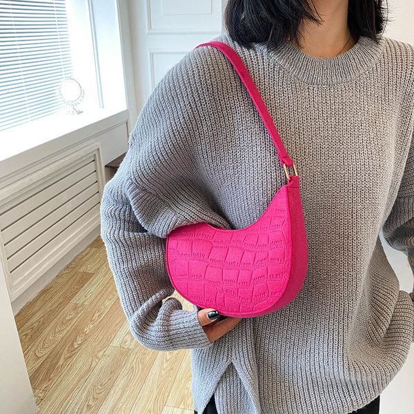 

waist bags fashion women handbag solid color casual mini underarm bag female green chain shoulder pouch ladies tote bag 230520