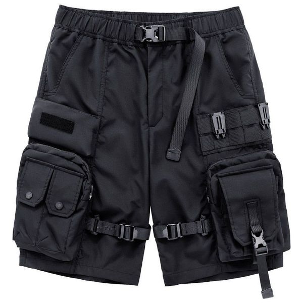 

men's shorts 2023 cargo y2k men summer high street casual sports s loose multi pocket workwear pants sweatpants men clothing 230520, White;black