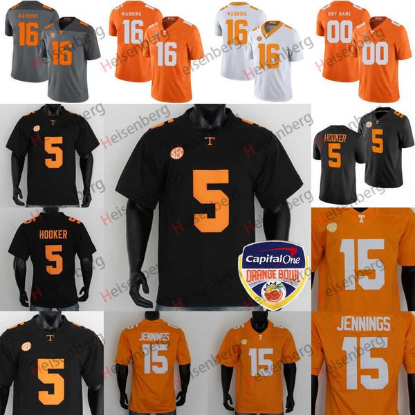 

orange bowl tennessee volunteers jersey joe milton iii hendon hooker jalin hyatt jaylen wright jabari small bru mccoy alvin kamara peyton ma, Black