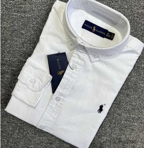 

2023 little horse mens shirt polo polos long sleeve business autumn leisure men casual loose tidal sunscreen new high end 603ess, White;black