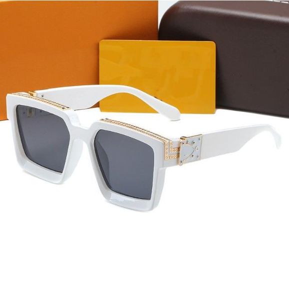

luxury sunglasses designer letter womens mens goggle senior eyewear for women eyeglasses frame vintage metal sun glassesfsafsafa safw, White;black