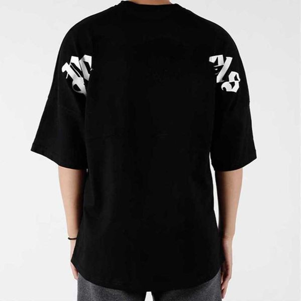 

summer pa men womens palm t shirt mans stylist tee guillotine bear palms printed short sleeve truncated bears angles tees angel tshirt yh3ex, White;black