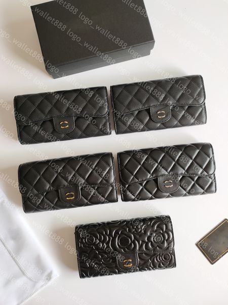 

new wallets luxury brand design 50095 letter plaid cc chain clutch lambskin diamond pattern pouch women's le boy long wallet gold/silve, Red;black