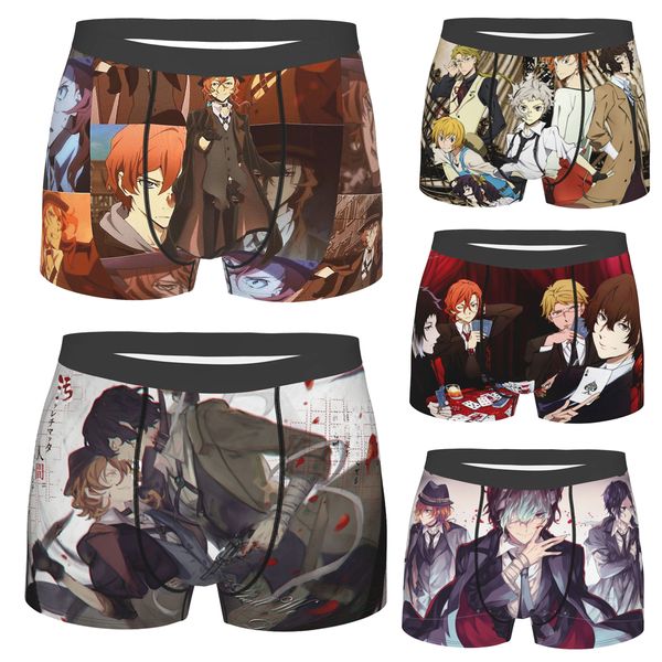 

underpants bungou stray dogs nakajima atsushi tv series chuuya nakahara homme panties male underwear comfortable 230520, Black;white