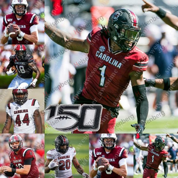 

ncaa gamecock football jersey luke doty kevin harris xavier legette zacch pickens josh vann 3 burch nick muse kingsley enagbare jaycee horn, Black;red
