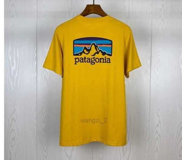 

mens t-shirts luxurys patagonias t-shirt american retro outdoor bata back sunset printing fast drying cotton couple 4pko, White;black