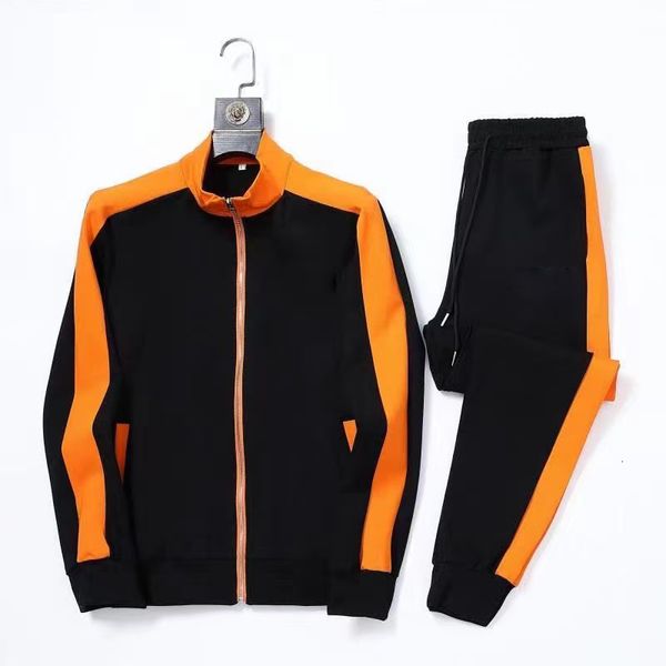 

men's tracksuits 2023 european and american highend luxury sports leisure suits men's autumn winter fashion twopiece suit 230520, Gray