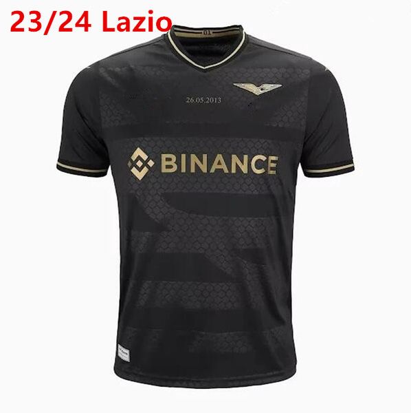

23/24 lazio 10th anniversary edition football jersey, Black;yellow