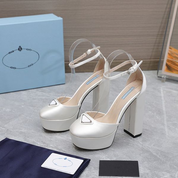 

luxury designer fashion baotou high heel sandals summer new silk bow platform black design open toe women's wedding shoes