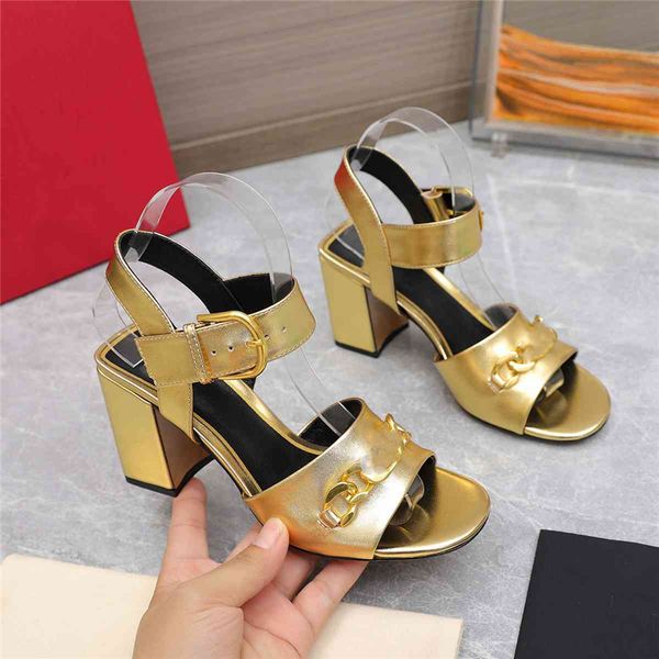 

summer popular women's sandals 2023 valentinoity fashion luxury brand business work leisure travel letter logo women's high heels, Black