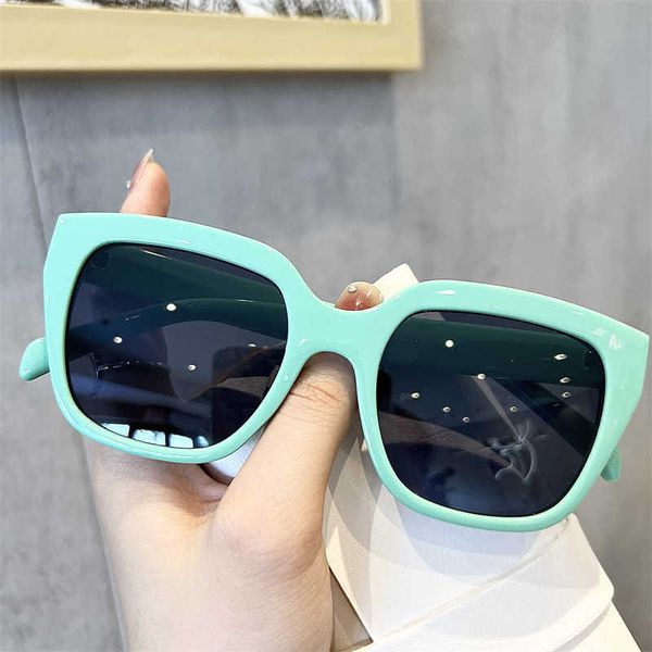 

2023 design sunglasses triumphal arch rose powder sun protection sunglass ins net red lady box high-grade glass, White;black