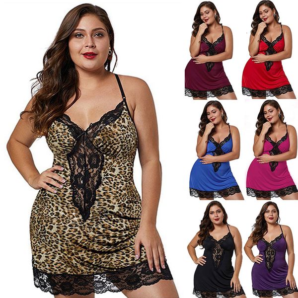 

pyjama spaghetti straps nightgowns lace sleepdress plus size nightdress satin lingerie set's pajamas home clothes 230520, Black;white