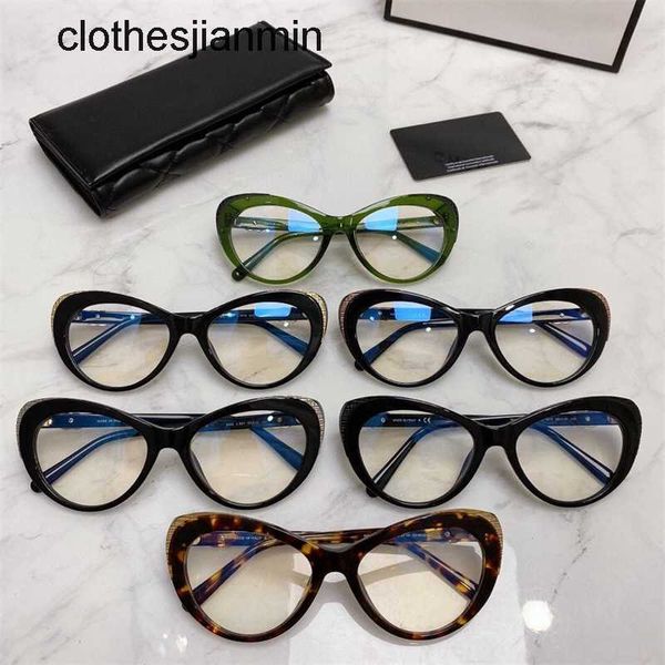 

2023 fashion sunglasses factory 85% retail xiaoxiangjia ch3405 net red ins same cat's eye glass frame women's personality flat len, White;black