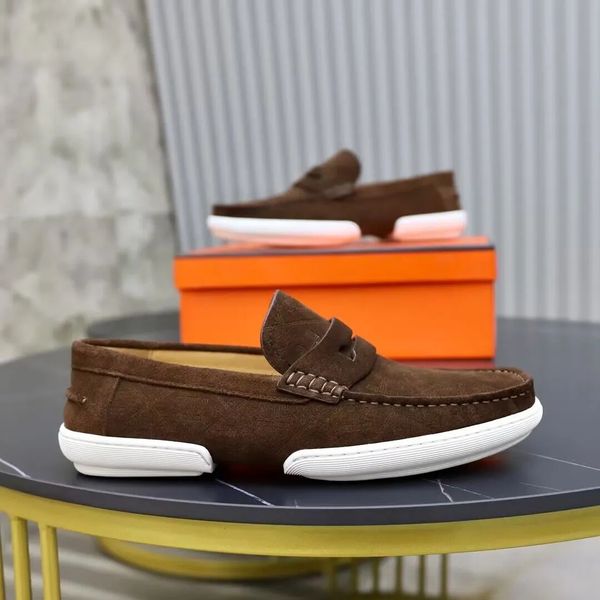 

luxury gentleman paris guillaume loafer shoes calfskin leather slip on destin moccasins dress party wedding comfort skateboard walking eu38-, Black