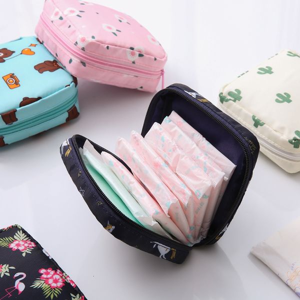 

cosmetic bags cases ladies girls beauty makeup bag holder case kawaii organizer women tampon napkin sanitary pad pouch storage 230520