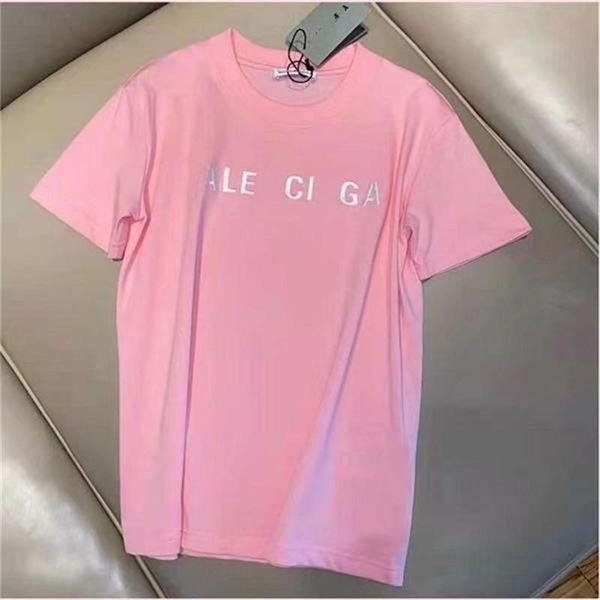 

women's t-shirt female designer with printed letter pattern classic fashion casual multi-color lovers hip-hop summer dress s-5xl, White