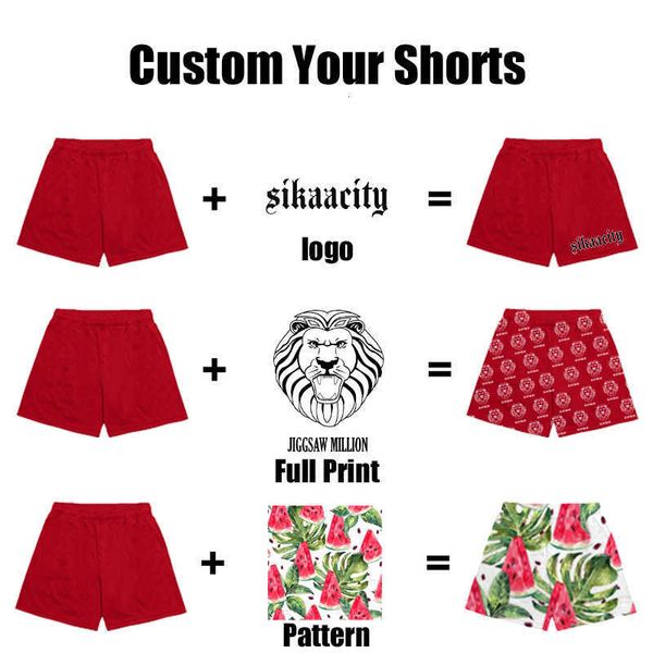 

2023 off-designer men shorts summer fashion beach pants custom oem workout for polyester fitness sweat sport mens gym mesh, White;black