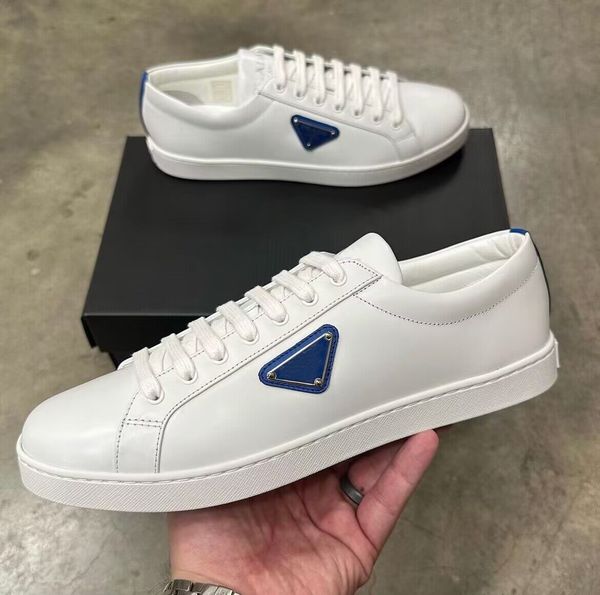 

white black brush leather skateboard shoes classic fine footwear men lace up sneakers party dress excellent walking eu38-46