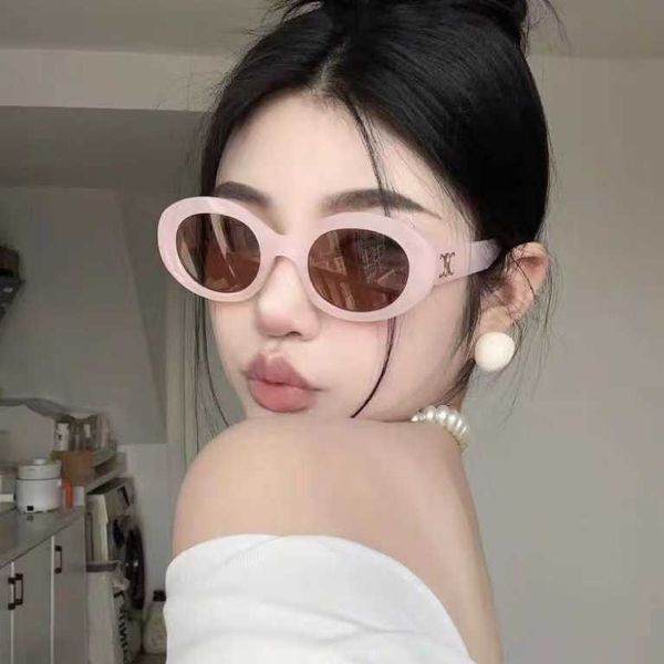 

frames tenet 3948 eyeglasses soft pink oval high grade sensory women's trendy square round face spicy girl sunglasses, White;black
