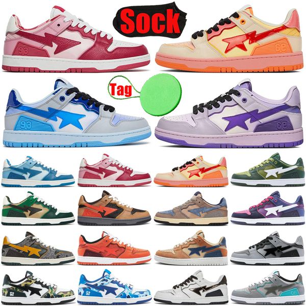 

sk8 sta men women running shoes abc camo blue black orange red mens womens trainers sports sneakers runners wholesale